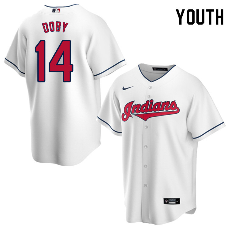 Nike Youth #14 Larry Doby Cleveland Indians Baseball Jerseys Sale-White